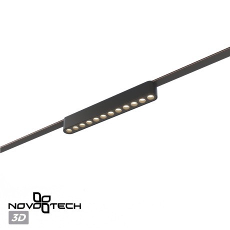 359459 Трековый ременный светодиодный SMART светильник c доп. механическим перекл. цветности Novotech EASY CRI90+ 3000-6000К 440Лм 28° 12W TUYA, Алиса, Wi-Fi