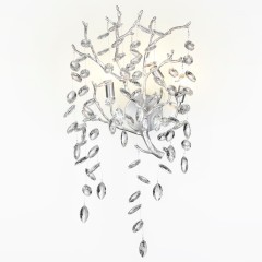 4970/3W HALL ODL24 523 матов.серебристый/алюмин./хрусталь Бра G9 3*40W DELICA