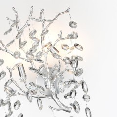 4970/3W HALL ODL24 523 матов.серебристый/алюмин./хрусталь Бра G9 3*40W DELICA