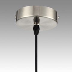 8040/3 MODERNI LN24 никель/белый/серебро/черный, металл/текстиль Подвесной светильник Е27 3*60W 220V INDIRA