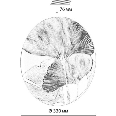 7747/CL PALE SN Светильник светодиодный потолочный пластик/белый/мульти LED 30Вт 4000К D330 IP43 FLOREN