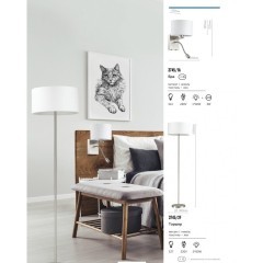 Торшер с абажуром Lumion 3745/2F Nikki под лампы 2xE27 60W