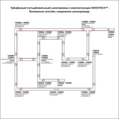 1м белый трехфазный шинопровод Novotech 135235