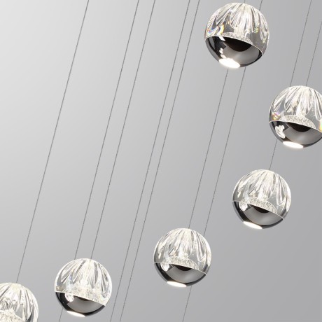 Люстра каскадная LED 60W (12*5W) 4000K 3000Лм Odeon Light SONO 5100/60L