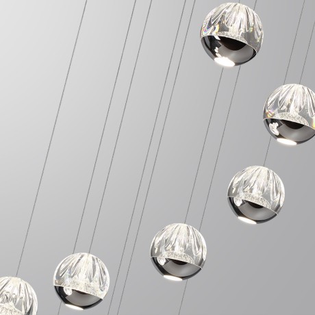 Люстра каскадная LED 60W (12*5W) 4000K 3000Лм Odeon Light SONO 5100/60L