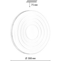 Настенно-потолочный светильник СОНЕКС Sonex FASS WOOD 7674/DL