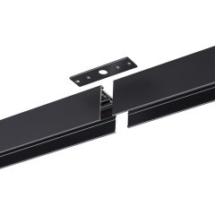 135299 Черный 1м шинопровод накладной/подвесной (в комплекте торцевые заглушки 2шт, крышка и соединит. планка) Novotech VECTOR