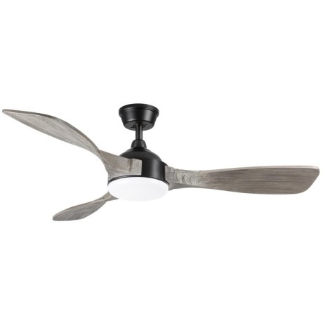 7702/24L VIVA LED SN24 Люстра-вентилятор черный/серое дерево LED 24Вт 3000-6000K D1320 пульт ДУ STORM