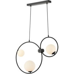 8035/3 MODERNI LN24 черный/белый, металл/стекло Подвесной светильник G9 3*35W 220V ORNATO