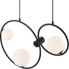 8035/3 MODERNI LN24 черный/белый, металл/стекло Подвесной светильник G9 3*35W 220V ORNATO