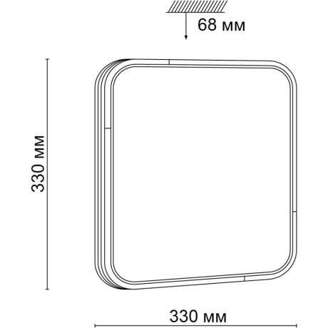 Настенно-потолочный светильник Sonex 3059/CL ORSO IP43 светодиодный LED 30W