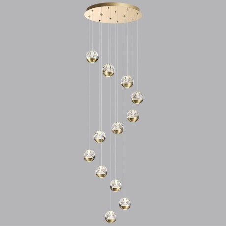 Люстра каскадная LED 60W (12*5W) 4000K 2800Лм Odeon Light SONO 5101/60L