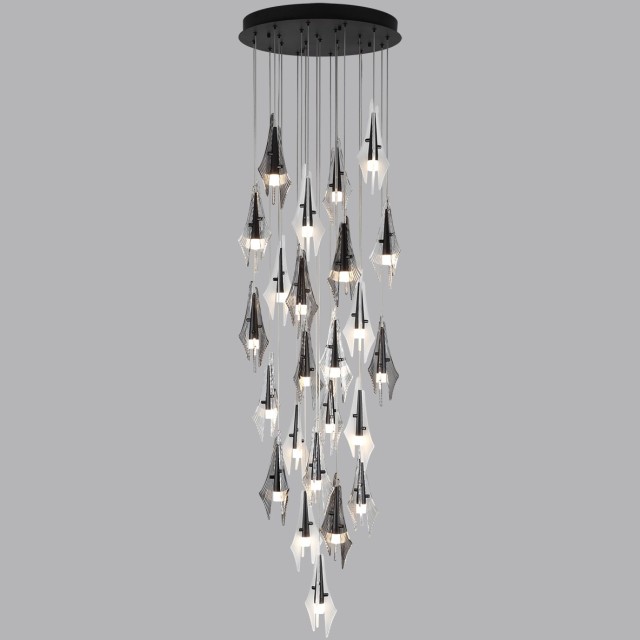 Люстра каскадная LED*137W (24*5.70W) 3000K 11620Лм Odeon Light AFALINA 5442/137L