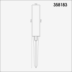 Плафон и колышек для светильника (арт.358180-358181) Novotech NOKTA 358183