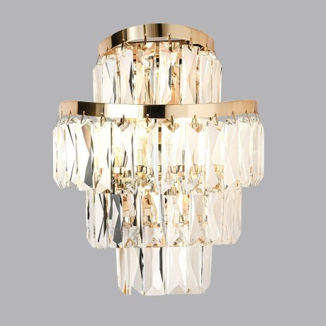 5073/2W HALL ODL24 505 золото/прозрачный/металл/хрусталь Бра E14 2*40W WAYTA