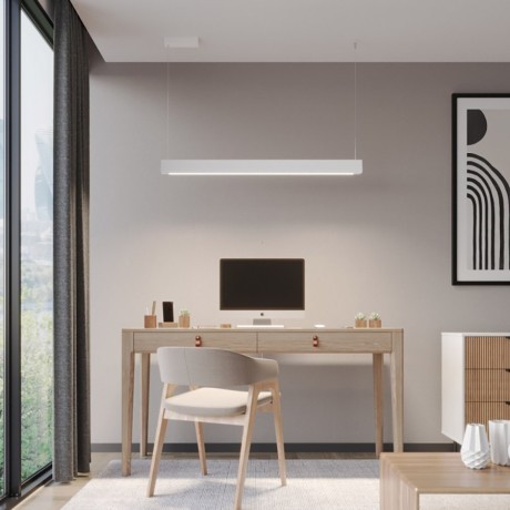 Светильник подвесной диммир. со сменой цв.темп. (пульт ДУ/прилож. Smart Life) IP20 LED 3000-6000К ITER 359551 