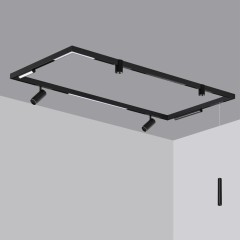 135300 Черный 2м шинопровод накладной/подвесной (в комплекте торцевые заглушки 2шт, крышка и соединит. планка) Novotech VECTOR