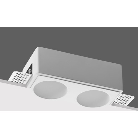 371012 Двойной встраиваемый в ГКЛ гипсовый светильник под покраску под лампы GU10 2x50W IP20 220-240V Novotech CAIL