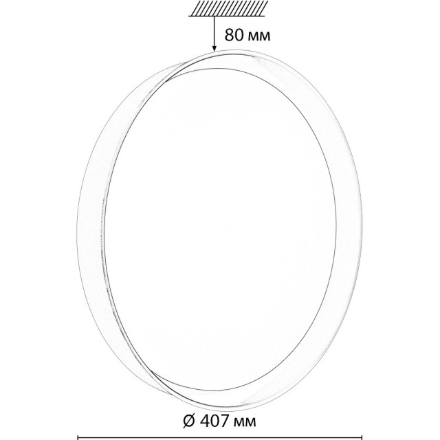 Светильник LED 48Вт 4000К D407 IP43 Sonex TUNA RED 7710/DL