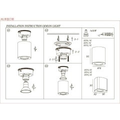 Накладной потолочный светильник Odeon Light 3571/1C AQUANA IP44 под лампу 1xGU10 50W