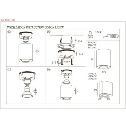 Накладной потолочный светильник Odeon Light 3571/1C AQUANA IP44 под лампу 1xGU10 50W