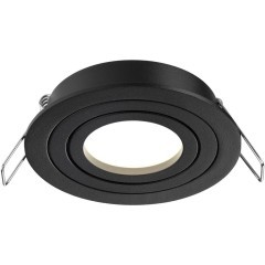 371018 Черный круглый встраиваемый светильник 92мм с поворотной лампой GU10 50W 220-240V IP20 Novotech MORUS