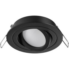 371018 Черный круглый встраиваемый светильник 92мм с поворотной лампой GU10 50W 220-240V IP20 Novotech MORUS