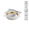 Встраиваемый светильник Novotech 370787 WATER IP44 под лампу 1xGU10 9W