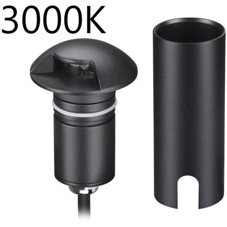 6662/1GL3 NATURE ODL25 черный/металл Встраиваемый грунтовый светильник IP67 LED 3W 3000K 12V/24V WALD (нужен драйвер 357781/357782)