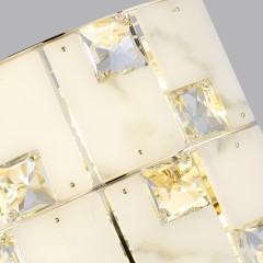 5076/2W HALL ODL24 497 золото/прозрачный/белый/металл/хрусталь/алебастр Бра E14 2*40W CHESSI