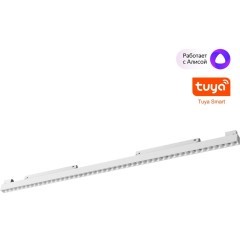 359638 Трековый Novotech SHINO св-к диммир. со сменой цв.температуры, пульт ДУ/Tuya Smart Life IP20 LED 45W 48V 3000-6000K FLUM