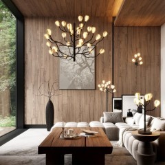 5090/5W MODERN ODL25 561 черный матовый/белый/фарфор Бра G4 LED 5*5W GARDI