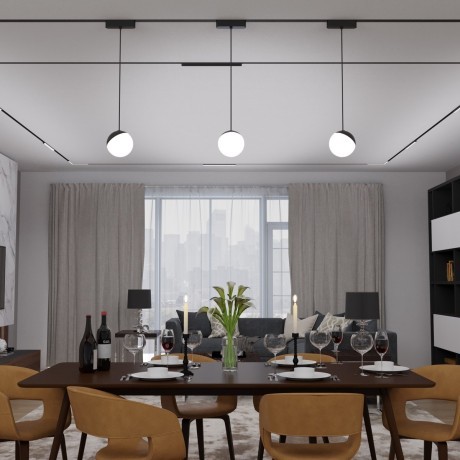 359260 Трековый магнитный светодиодный светильник Novotech SMAL 48V CRI90+ 3000К 800Лм 120° 10W