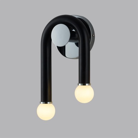 5699/2W MODERNI LN23 119 чёрный, хром Бра E14 2*60W 220V CASPIAN