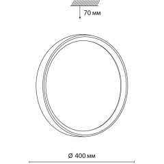 Настенно-потолочный светильник Sonex 7627/DL WOODI IP43 светодиодный LED 48W