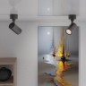 Novotech SELENE 359925 Накладной современный поворотный потолочный LED-светильник-спот, 10Вт, 740Лм, CCT перекл. цветовой температуры 3000/4000/6000К, угол 36°, CRI90, UGR19, 220В, IP20, черный алюминий, высота 125 мм, длина 100 мм, ширина 55 мм