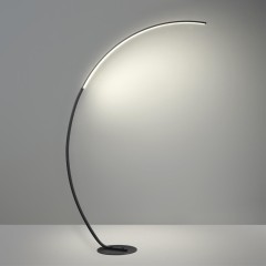 Торшер черный LED 21W 820Лм 3000-6000K с пультом ДУ WES Lumion 5676/21FL