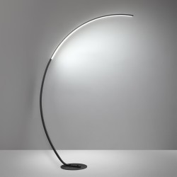 Торшер черный LED 21W 820Лм 3000-6000K с пультом ДУ WES Lumion 5676/21FL