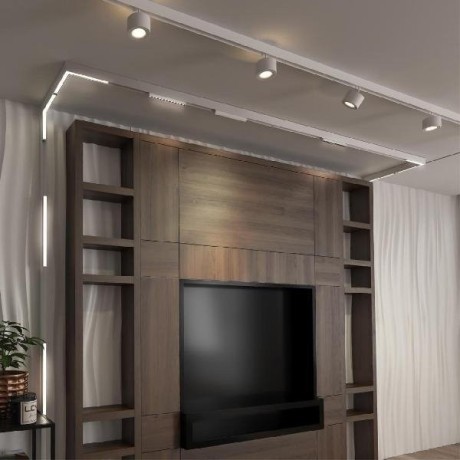 358605 Трековый светодиодный светильник Novotech Flum CRI90+ 4000К 1920Лм 100° 24W