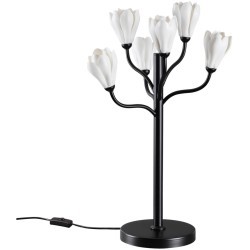 5090/6T MODERN ODL25 561 черный матовый/белый/фарфор Настольная лампа G4 LED 6*5W GARDI