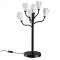 5090/6T MODERN ODL25 561 черный матовый/белый/фарфор Настольная лампа G4 LED 6*5W GARDI