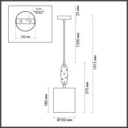 Настольная лампа ODEON LIGHT POLLEN 5423/1T