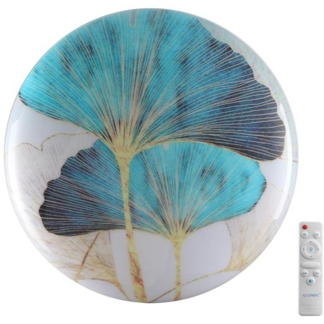 7747/EL PALE SN Светильник светодиодный потолочный пластик/белый/мульти LED 70Вт 3000-6000К D480 IP43 пульт ДУ FLOREN