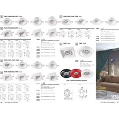 Гипсовый светильник под покраску Novotech 370478 YESO под лампу 1xGU10 50W