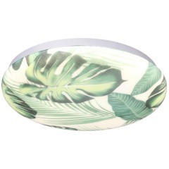 7748/CL PALE SN Светильник светодиодный потолочный пластик/белый/зеленый LED 30Вт 4000К D330 IP43 FLORI