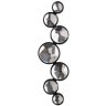 Odeon Light SPILLA 7174/15WLA Настенный современный дизайнерский LED бра с хрустальными плафонами, 15Вт, 1150Лм, CCT перекл. через выключатель 3000/3500/4000К, CRI90, 220В, IP20, черный полированный металл и хрусталь, длина 605 мм, ширина 182 мм, глубина 