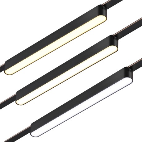 359463 Трековый ременный светодиодный SMART светильник c доп. механическим перекл. цветности Novotech EASY CRI90+ 3000-6000К 660Лм 110° 18W TUYA, Алиса, Wi-Fi