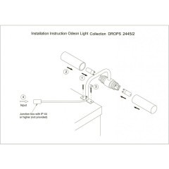Настенный светильник влагозащищенный Izar 2445/2