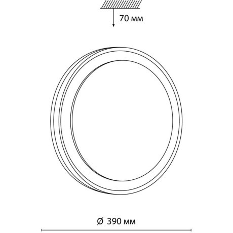 Настенно-потолочный светильник Sonex 7620/DL AKUNA IP43 светодиодный LED 48W