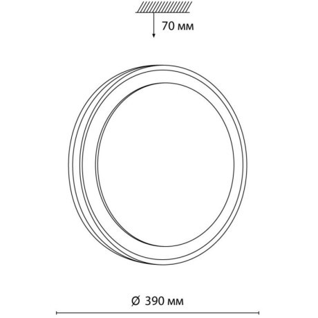 Настенно-потолочный светильник Sonex 7620/DL AKUNA IP43 светодиодный LED 48W